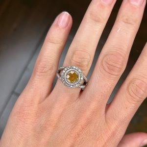 David Yurman citrine/ diamond ring
